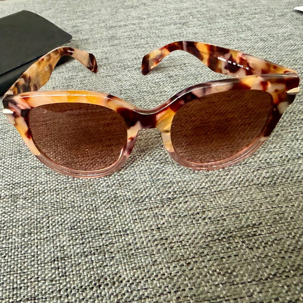 Turquoise -  RAG & BONE Polarized Cat-Eye Sunglasses w/Case RNB1003/S - Picture 2 of 4